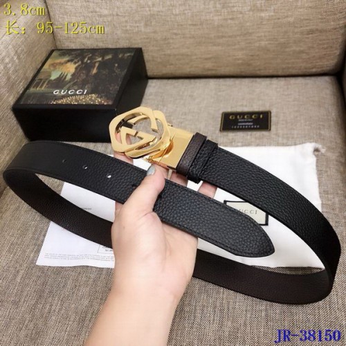 Super Perfect Quality G Belts(100% Genuine Leather,steel Buckle)-3933