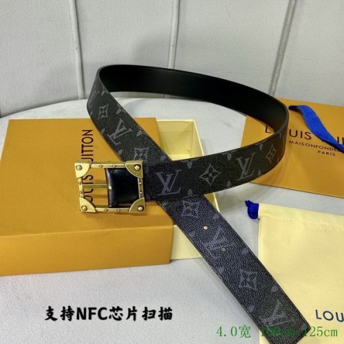 Super Perfect Quality LV Belts(100% Genuine Leather Steel Buckle)-2945