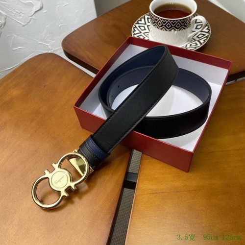 Super Perfect Quality Ferragamo Belts(100% Genuine Leather,steel Buckle)-1608