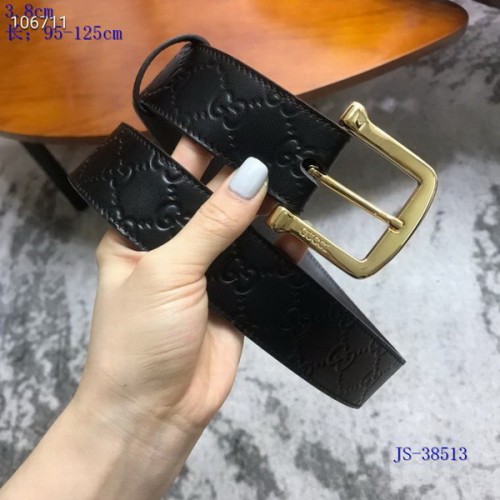 Super Perfect Quality G Belts(100% Genuine Leather,steel Buckle)-3790
