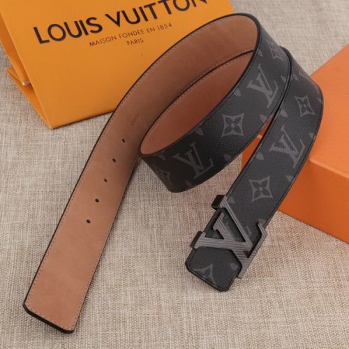 Super Perfect Quality LV Belts(100% Genuine Leather Steel Buckle)-3804