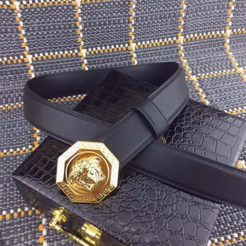 Super Perfect Quality Versace Belts(100% Genuine Leather,Steel Buckle)-989