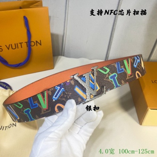 Super Perfect Quality LV Belts(100% Genuine Leather Steel Buckle)-3981