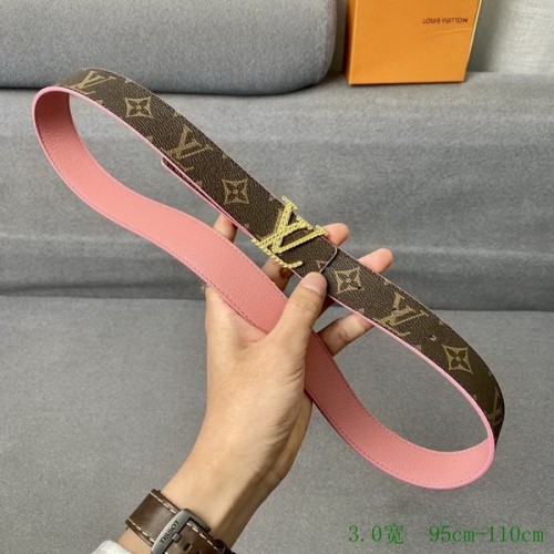 Super Perfect Quality LV Belts(100% Genuine Leather Steel Buckle)-3253