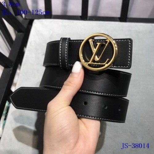 Super Perfect Quality LV Belts(100% Genuine Leather Steel Buckle)-3625
