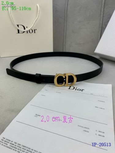Super Perfect Quality Dior Belts(100% Genuine Leather,steel Buckle)-689