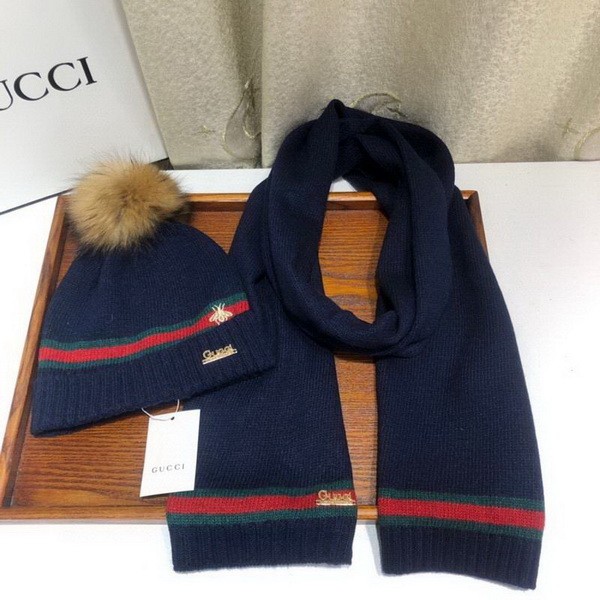 G Wool Cap Scarf AAA-297