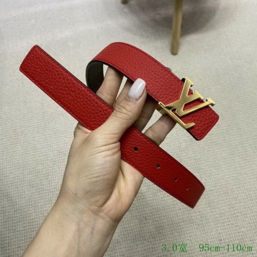 Super Perfect Quality LV Belts(100% Genuine Leather Steel Buckle)-3397