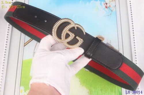 Super Perfect Quality G Belts(100% Genuine Leather,steel Buckle)-3891
