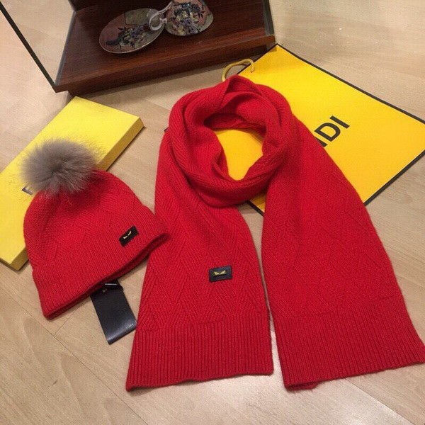 FD Wool Cap Scarf AAA-119