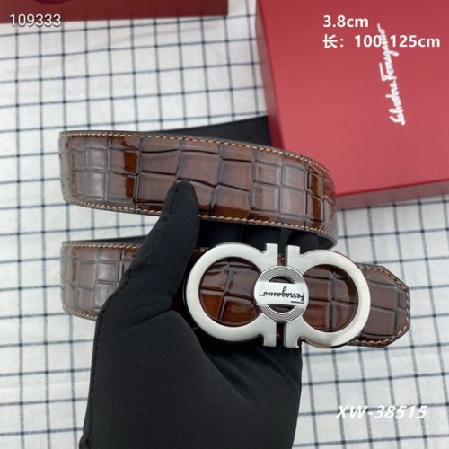 Super Perfect Quality Ferragamo Belts(100% Genuine Leather,steel Buckle)-1508