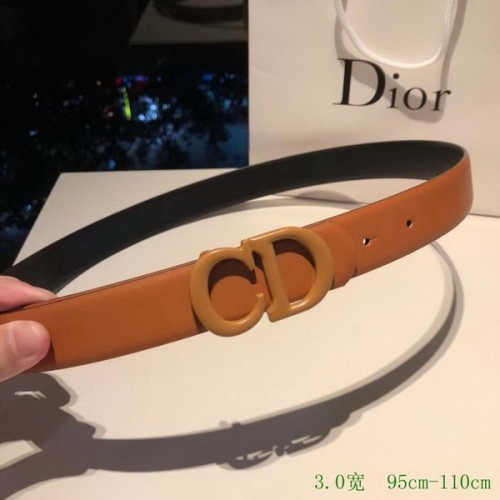 Super Perfect Quality Dior Belts(100% Genuine Leather,steel Buckle)-485