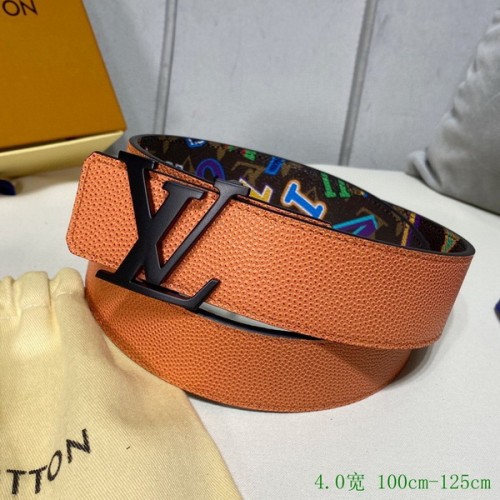 Super Perfect Quality LV Belts(100% Genuine Leather Steel Buckle)-3982