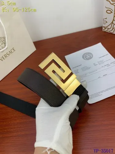 Super Perfect Quality Versace Belts(100% Genuine Leather,Steel Buckle)-584