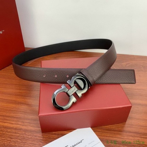 Super Perfect Quality Ferragamo Belts(100% Genuine Leather,steel Buckle)-1544