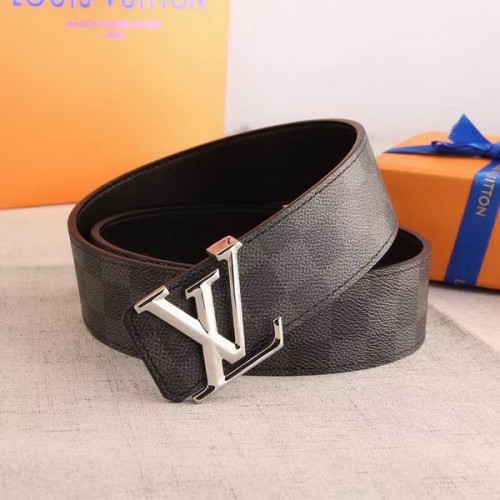Super Perfect Quality LV Belts(100% Genuine Leather Steel Buckle)-3707