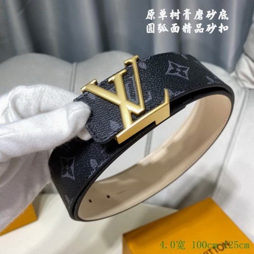 Super Perfect Quality LV Belts(100% Genuine Leather Steel Buckle)-2873