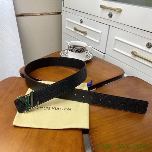 Super Perfect Quality LV Belts(100% Genuine Leather Steel Buckle)-2755