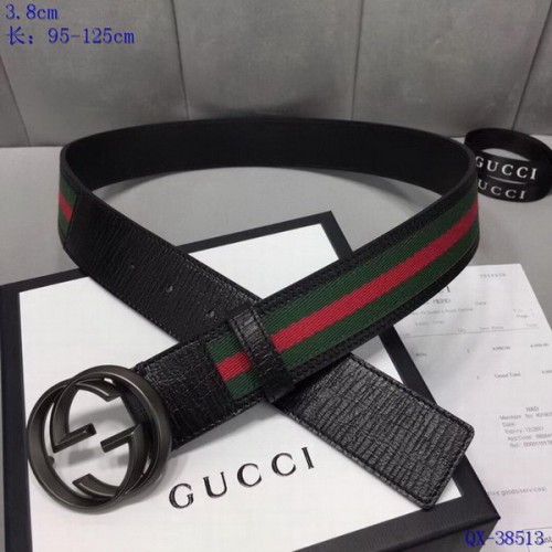 Super Perfect Quality G Belts(100% Genuine Leather,steel Buckle)-3841