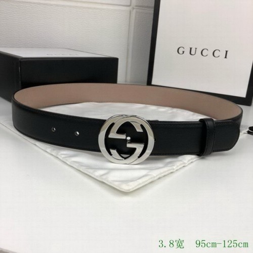 Super Perfect Quality G Belts(100% Genuine Leather,steel Buckle)-3699