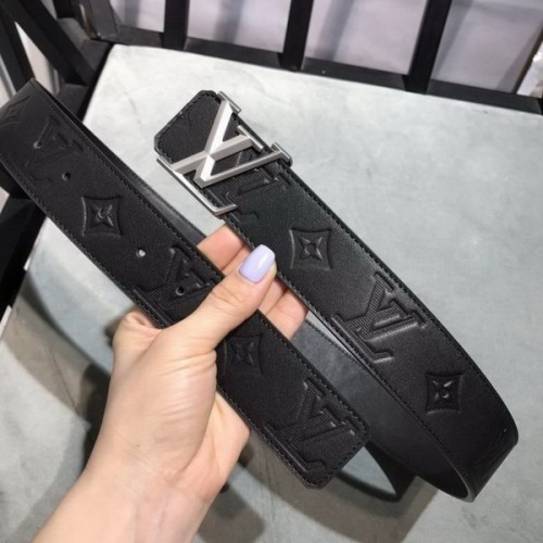Super Perfect Quality LV Belts(100% Genuine Leather Steel Buckle)-3847