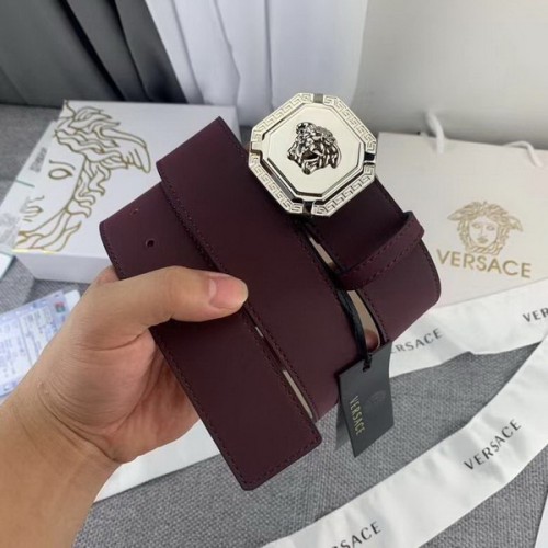 Super Perfect Quality Versace Belts(100% Genuine Leather,Steel Buckle)-1252