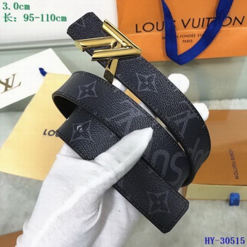 Super Perfect Quality LV Belts(100% Genuine Leather Steel Buckle)-3138