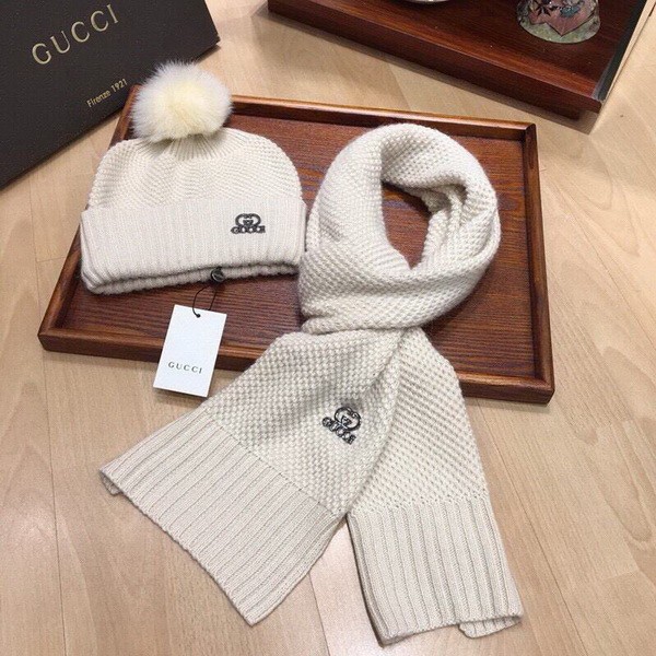 G Wool Cap Scarf AAA-292