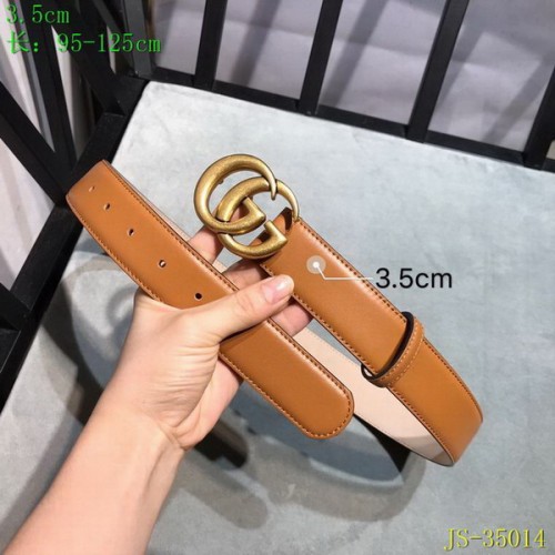 Super Perfect Quality G Belts(100% Genuine Leather,steel Buckle)-3581