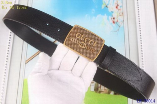 Super Perfect Quality G Belts(100% Genuine Leather,steel Buckle)-3914