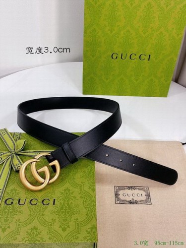 Super Perfect Quality G Belts(100% Genuine Leather,steel Buckle)-3356