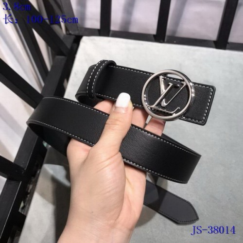 Super Perfect Quality LV Belts(100% Genuine Leather Steel Buckle)-3624