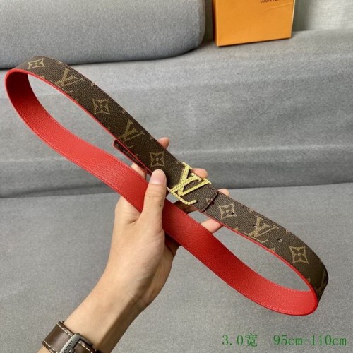 Super Perfect Quality LV Belts(100% Genuine Leather Steel Buckle)-3236