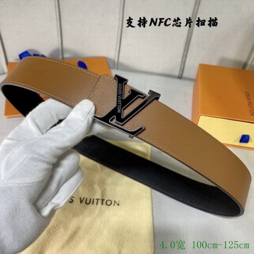 Super Perfect Quality LV Belts(100% Genuine Leather Steel Buckle)-4015