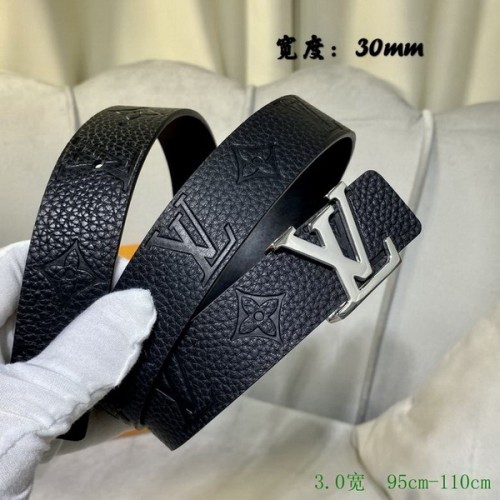Super Perfect Quality LV Belts(100% Genuine Leather Steel Buckle)-3240