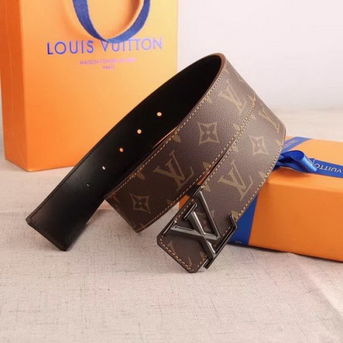 Super Perfect Quality LV Belts(100% Genuine Leather Steel Buckle)-3705