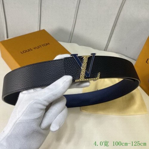 Super Perfect Quality LV Belts(100% Genuine Leather Steel Buckle)-4035