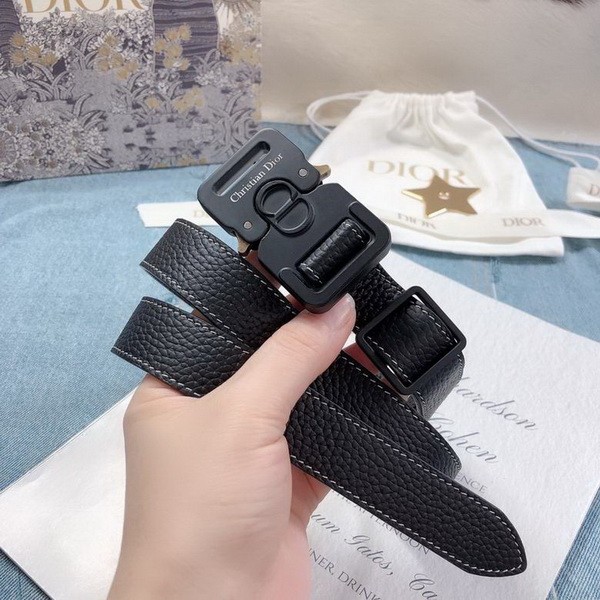 Super Perfect Quality Dior Belts(100% Genuine Leather,steel Buckle)-497