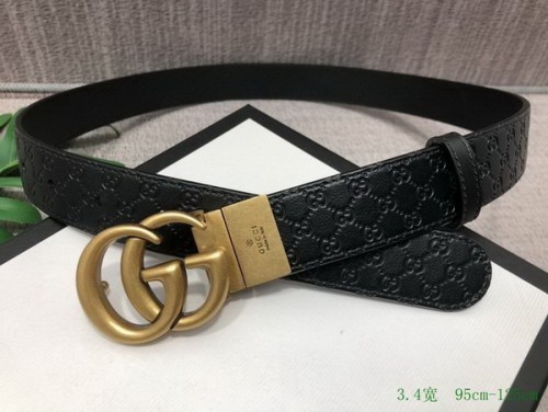 Super Perfect Quality G Belts(100% Genuine Leather,steel Buckle)-2771