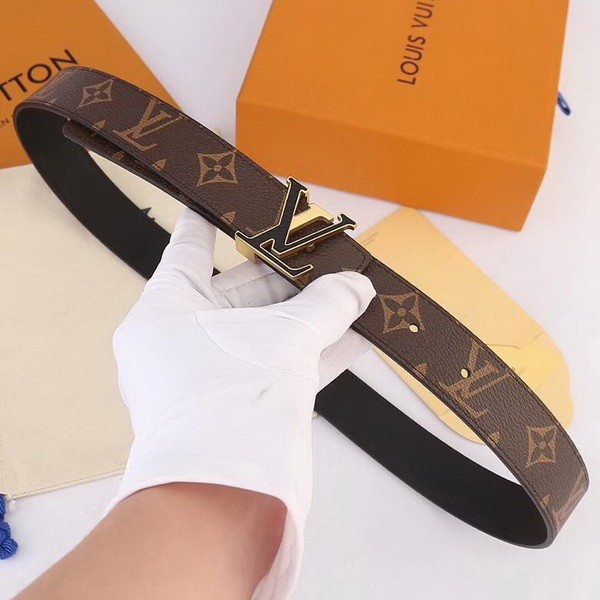 Super Perfect Quality LV Belts(100% Genuine Leather Steel Buckle)-3497