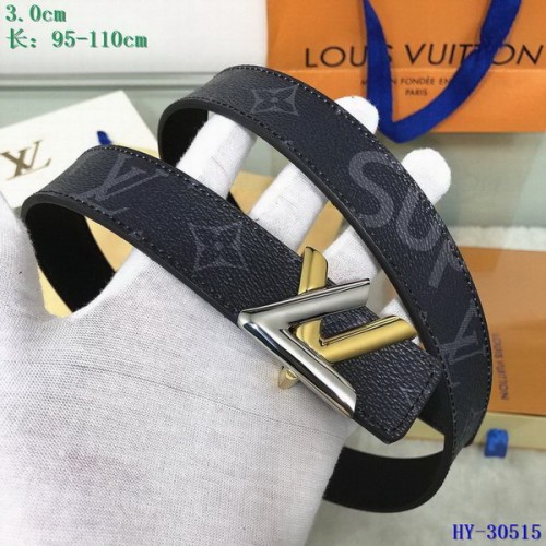 Super Perfect Quality LV Belts(100% Genuine Leather Steel Buckle)-3140
