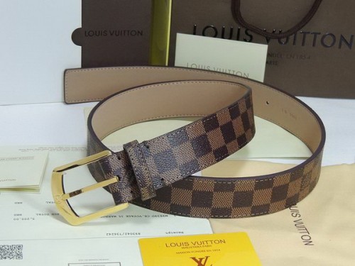 Super Perfect Quality LV Belts(100% Genuine Leather Steel Buckle)-4185