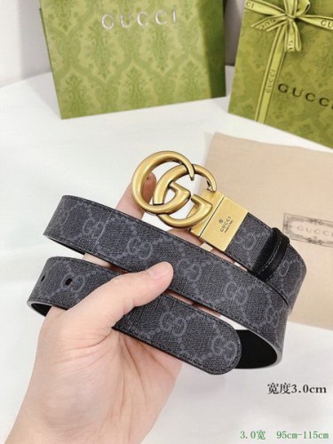 Super Perfect Quality G Belts(100% Genuine Leather,steel Buckle)-2738