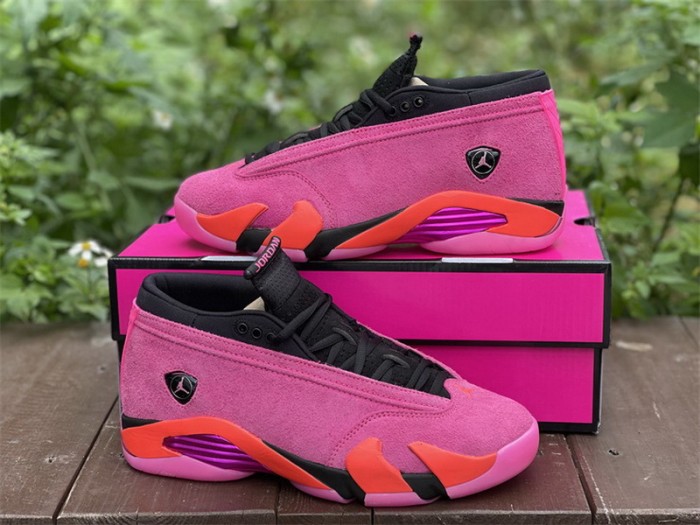 Authentic Air Jordan 14 Low “Shocking Pink” WMNS