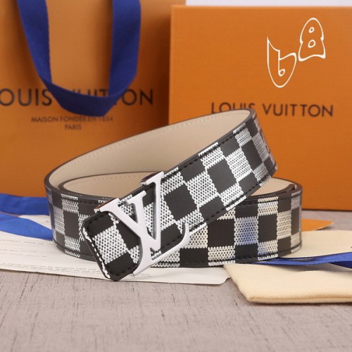 Super Perfect Quality LV Belts(100% Genuine Leather Steel Buckle)-4256