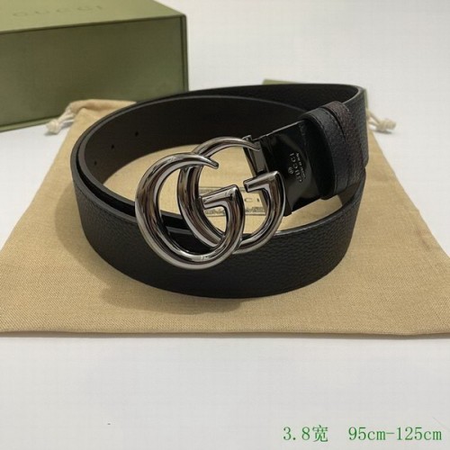 Super Perfect Quality G Belts(100% Genuine Leather,steel Buckle)-3679
