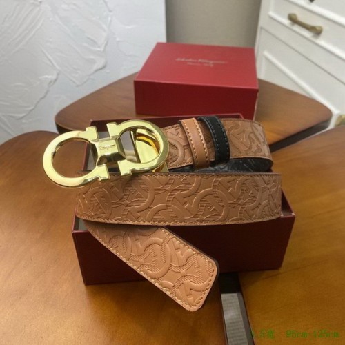Super Perfect Quality Ferragamo Belts(100% Genuine Leather,steel Buckle)-1618