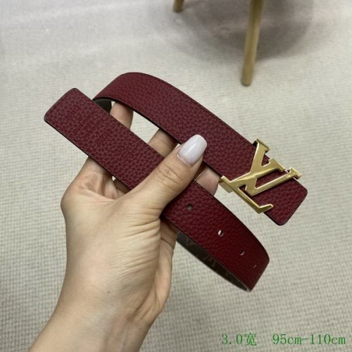 Super Perfect Quality LV Belts(100% Genuine Leather Steel Buckle)-3399