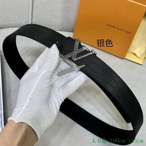 Super Perfect Quality LV Belts(100% Genuine Leather Steel Buckle)-4013