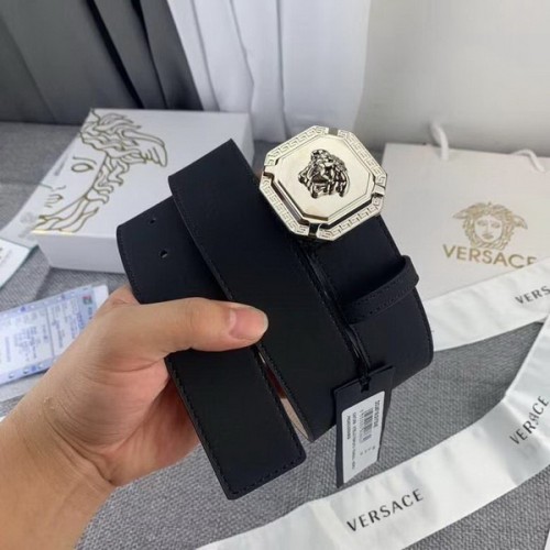 Super Perfect Quality Versace Belts(100% Genuine Leather,Steel Buckle)-1254